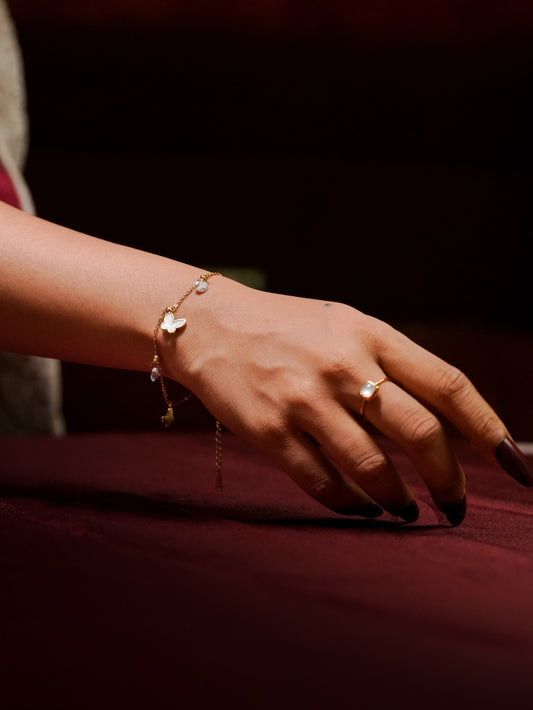 Lila Butterfly Bracelet
