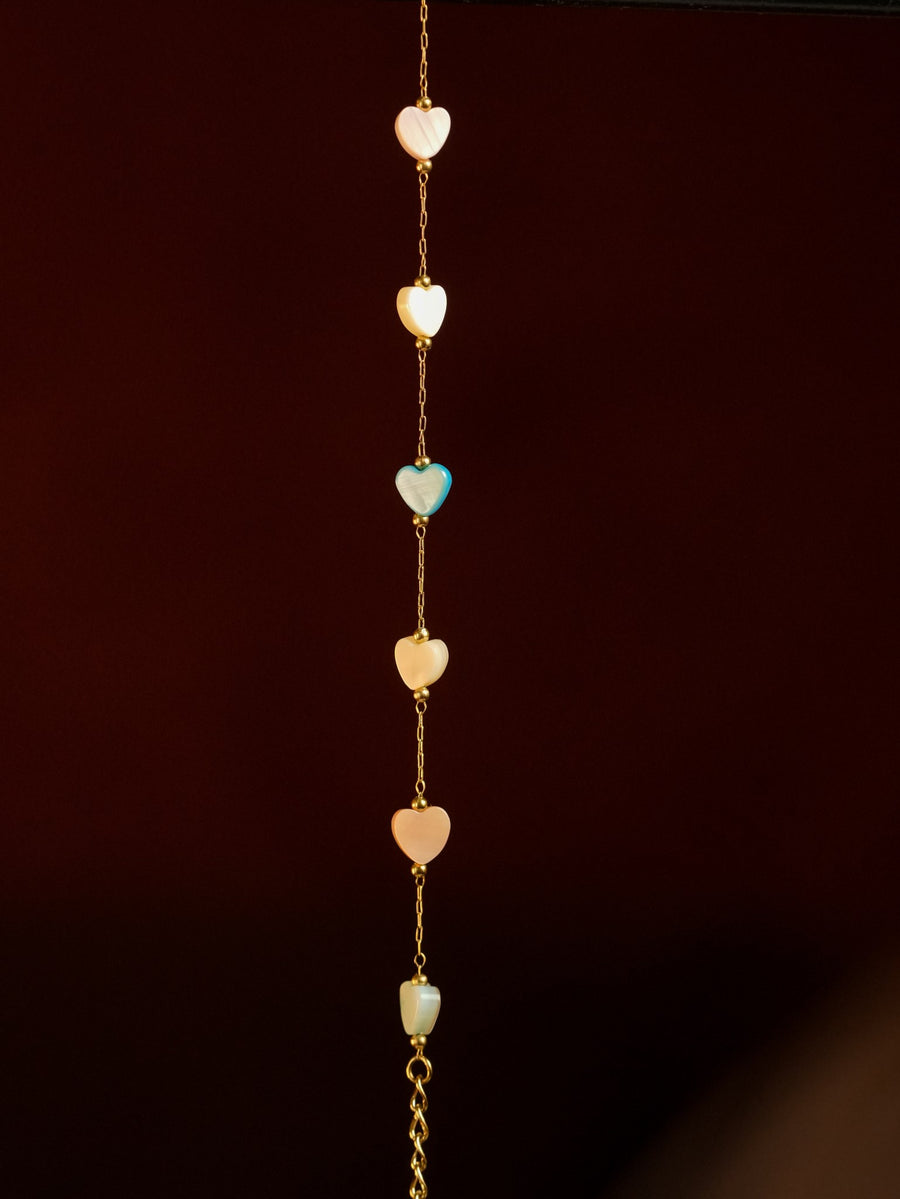 Anaya Heart Necklace & Bracelet Set