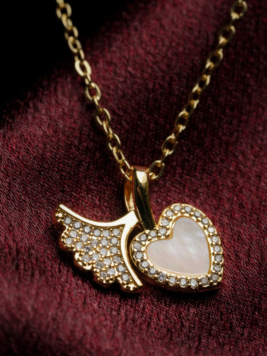 Ashborne Butterfly Heart Necklace — studio photo