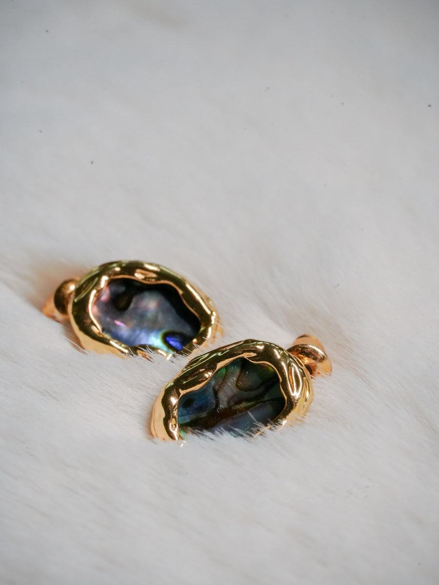 Ashborne Abalone Oval Studs detail